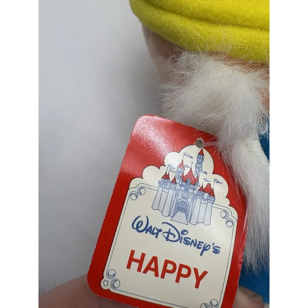 Set of 7 VTG Disneyland Walt Disney World Seven Dwarfs Plush Set 7” All w/ tags